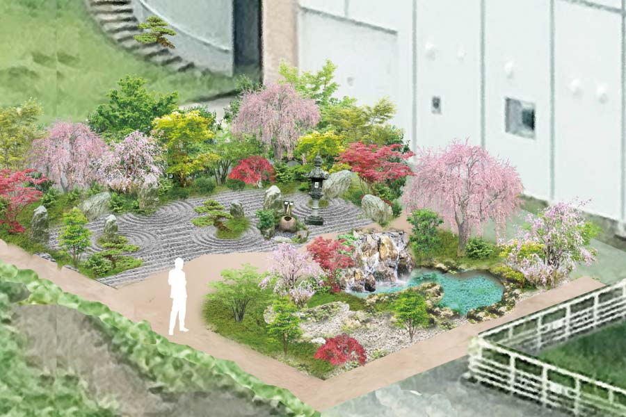 記念庭園パース