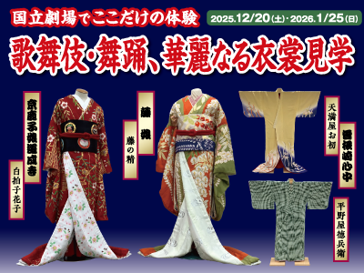 歌舞伎・演舞、華麗なる衣裳