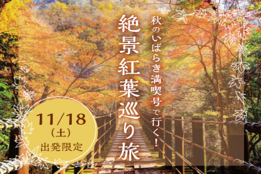 秋のいばらき満喫号で行く！絶景紅葉巡り旅