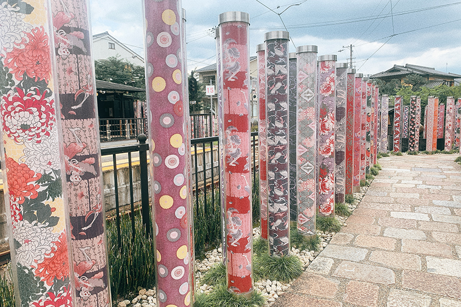 京都・京福電鉄嵐山駅の風景
