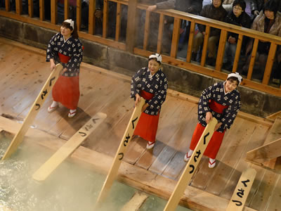 草津温泉「熱乃湯」湯もみショー観覧券～クーポン付プラン