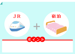 ＪＲ＋宿泊