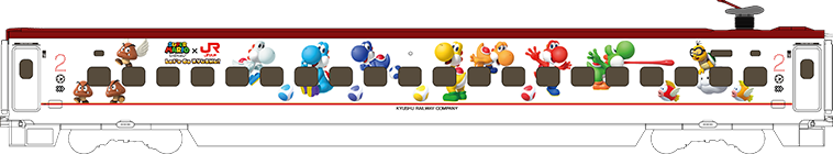 マリオ新幹線 側面