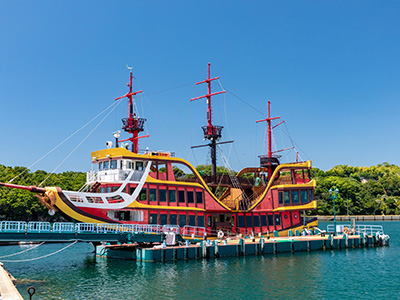 九十九島パールシーリゾートの遊覧船の写真