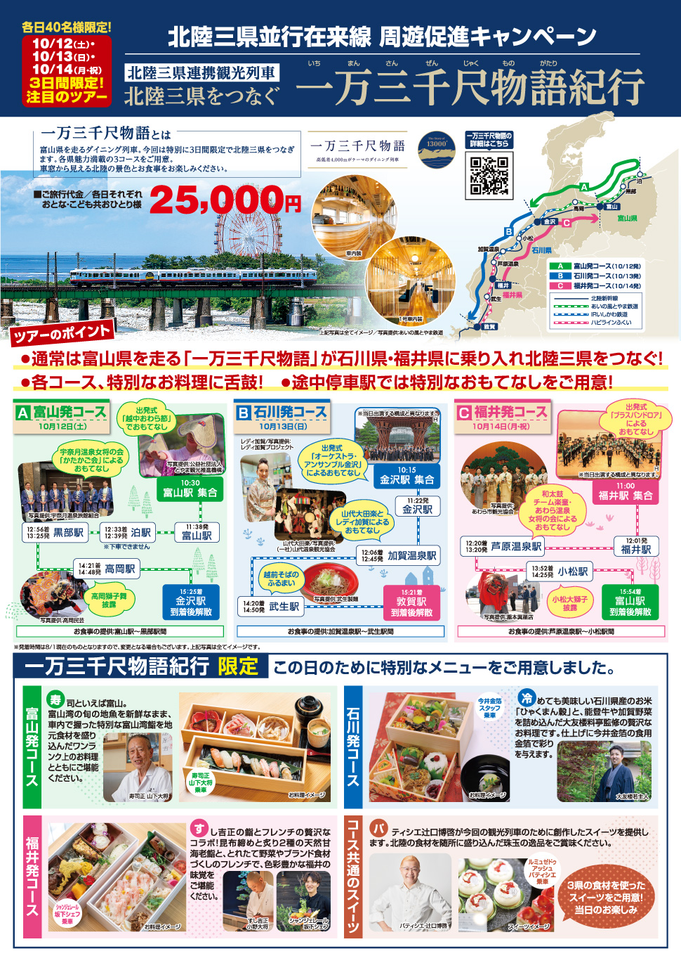 観光列車 一万三千尺物語紀行