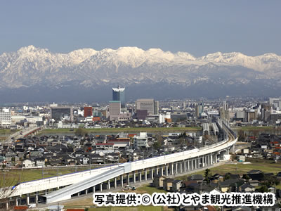 呉羽山公園展望台