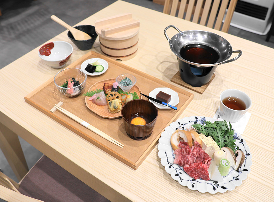 能登牛のすき焼き御膳