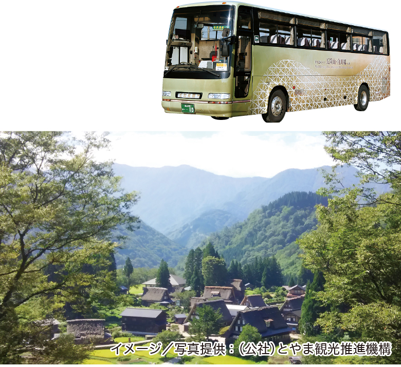高岡〜五箇山世界遺産バスフリーきっぷ