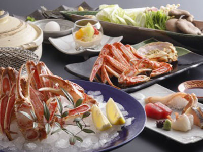 ズワイガニ2杯コース