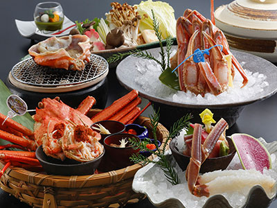 リゾーピア久美浜の活カニ会席