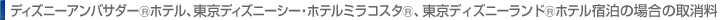 �f�B�Y�j�[�A���o�T�_�[(R)�z�e���A�����f�B�Y�j�[�V�[�E�z���~���R�X�^(R)�A�����f�B�Y�j�[�����h(R)�z�e���h���̏ꍇ�̎����