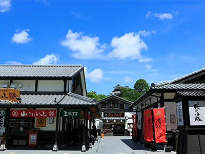 熊本城桜の馬場城彩苑 桜の小路の写真
