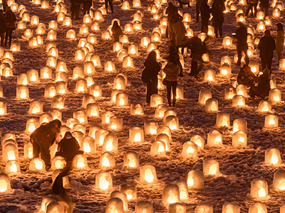 秋田県 横手のかまくら