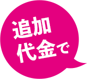 追加代金で