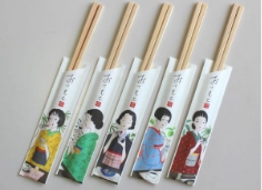 伊吹春香イラスト入りポストカード(鳥取)+伊吹春香アート箸