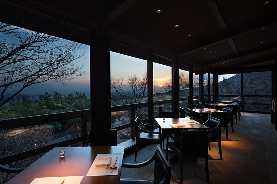 阿蘇五岳を望む食事処