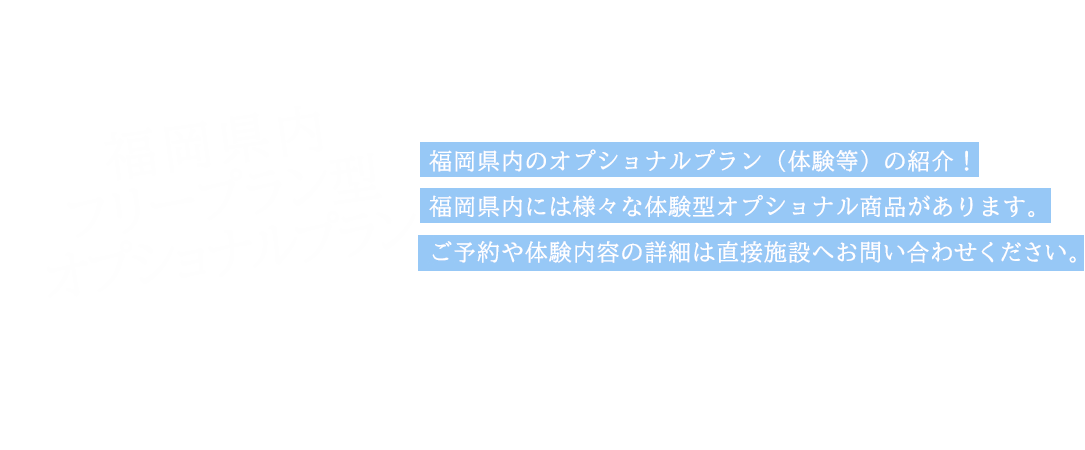 福岡県内フリープラン型オプショナルプラン