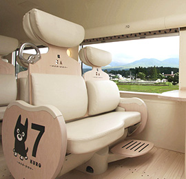 特急あそぼーい！列車の座席の写真