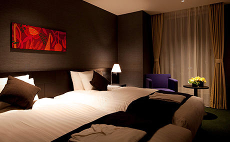 客室オーセンティック（ハリウッドツイン）の夕景の写真