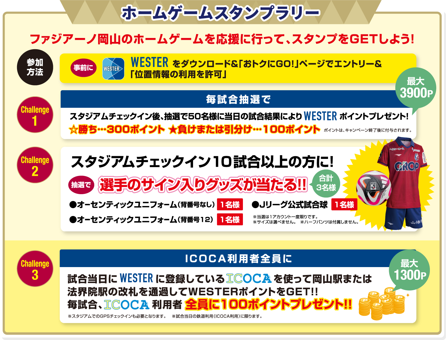 ホームゲームスタンプラリー