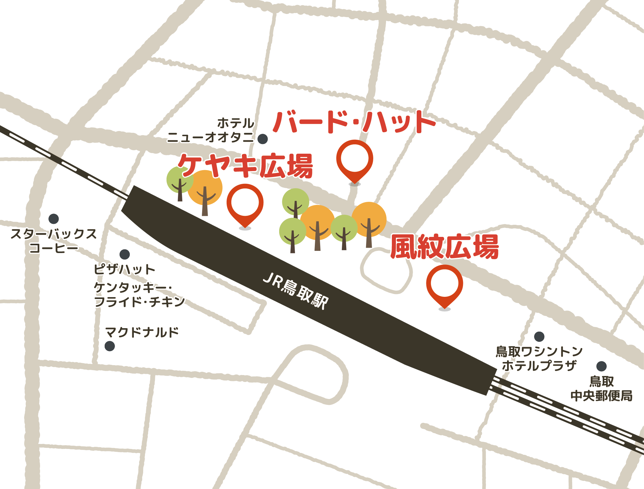 スタンプ押印スポット案内図