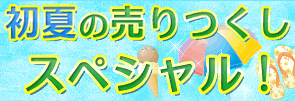 初夏の売りつくしスペシャル