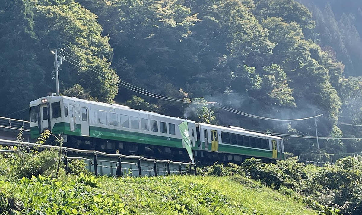 金山町　早戸駅　只見線