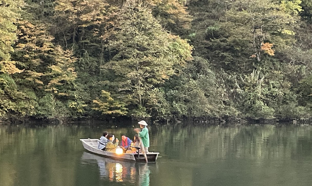 金山町　霧幻峡の渡し2