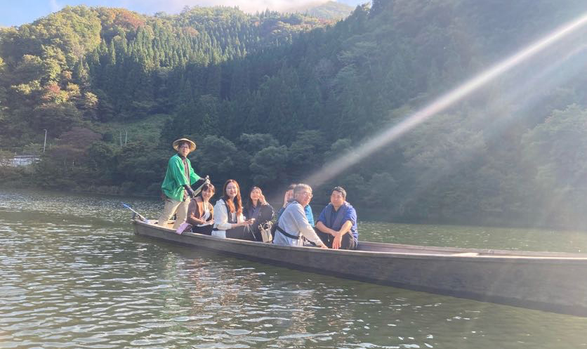 金山町　霧幻峡の渡し4