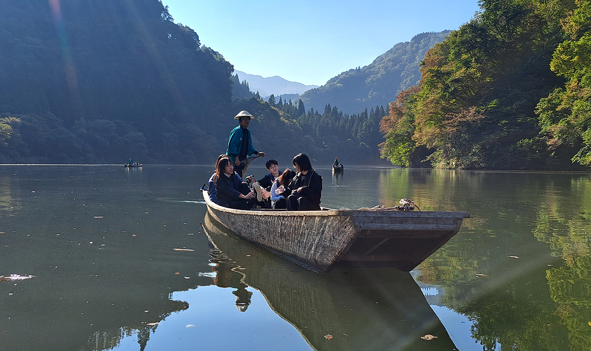 金山町　霧幻峡の渡し6