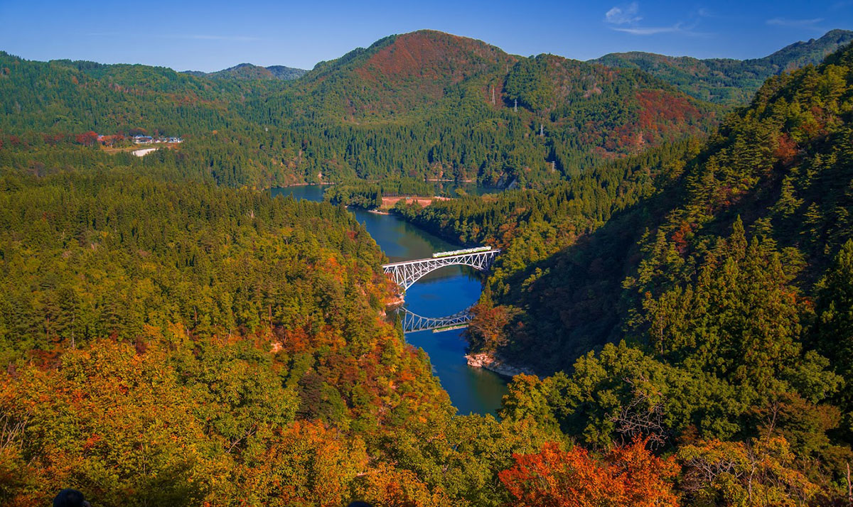三島町　只見線第一橋梁ビューポイント1
