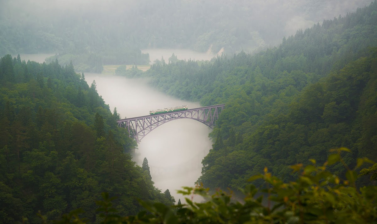 三島町　只見線第一橋梁ビューポイント2