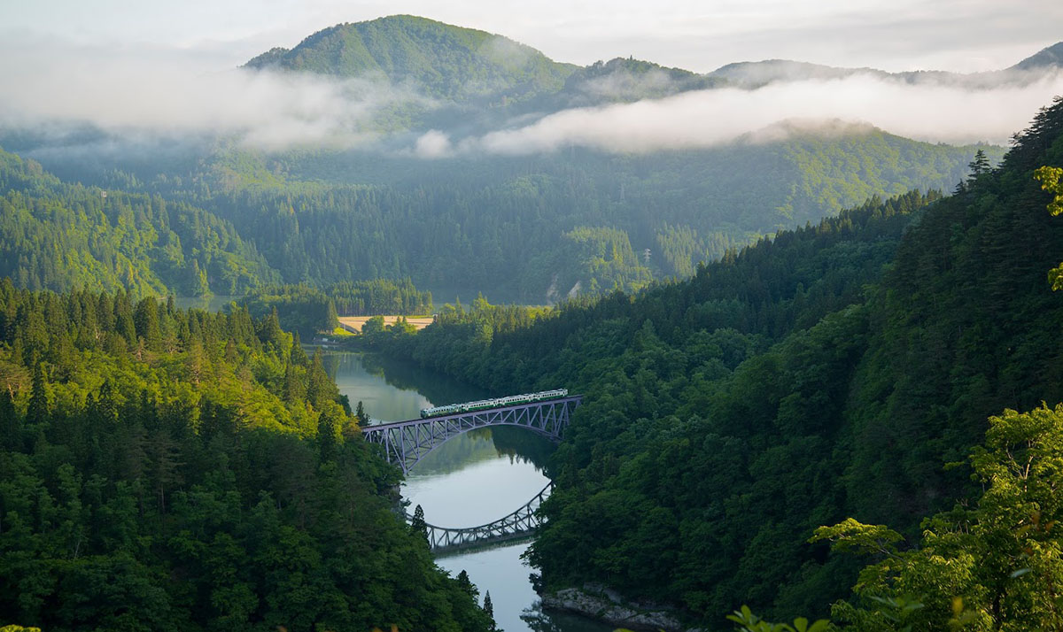 三島町　只見線第一橋梁ビューポイント3