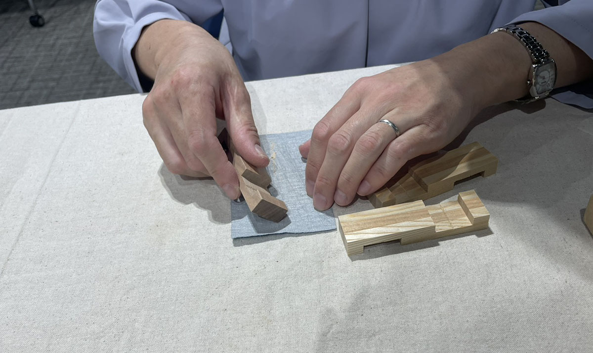 組み木コースターづくり木工体験