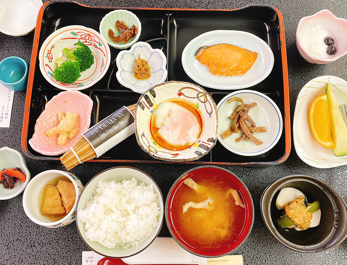 瀞流の宿かわちでの朝食