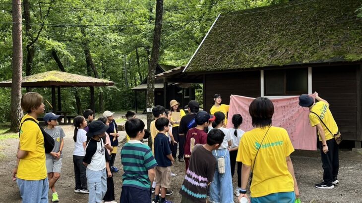 ７月２６日発川遊びキャンプ３泊４日白州１日目