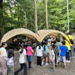 ８月２１日発川遊びキャンプ２泊３日白州３日目