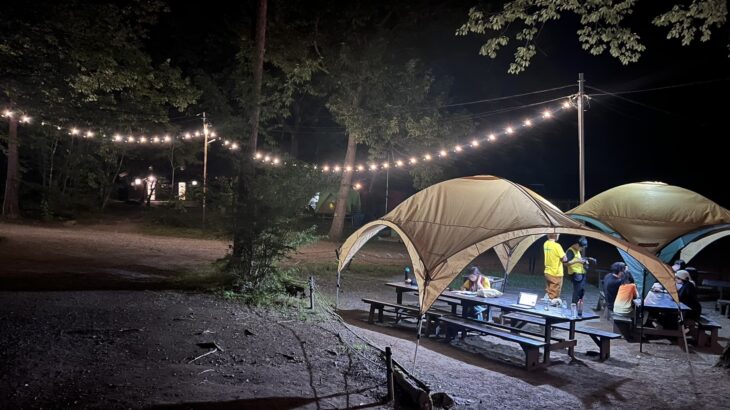 ８月１８日発川遊びキャンプ２泊３日白州１日目