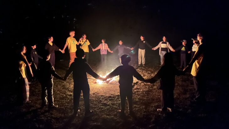 ８月１８日発川遊びキャンプ２泊３日白州２日目