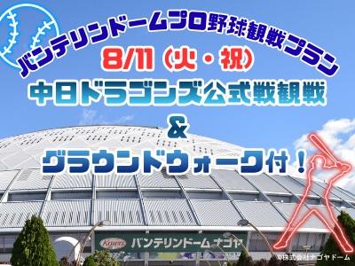 バンデリンドーム(中日ドラゴンズ)観戦プラン