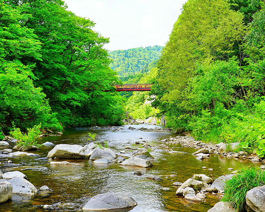 定山渓二見吊橋
