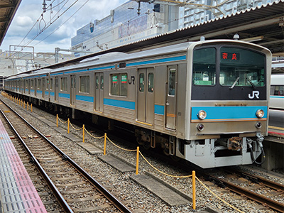 車両所に留置している車両の撮影