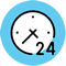 24時間いつでも アイコン