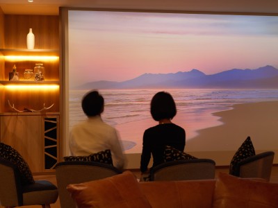 【シアターラウンジ】シアターラウンジでゆっくりとした一時を。