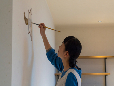 ミロコマチコさんに直接描いて頂きました！