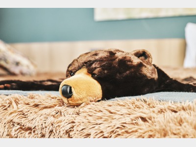 えぞひぐまルーム　ベッドカバー