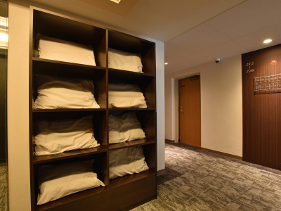 【枕貸出サービス】数種類の枕からお好きなものをお選びいただけます