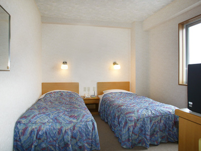 ★ツインルーム★９７ｃｍ幅ベッドが２台、観光旅行に最適♪