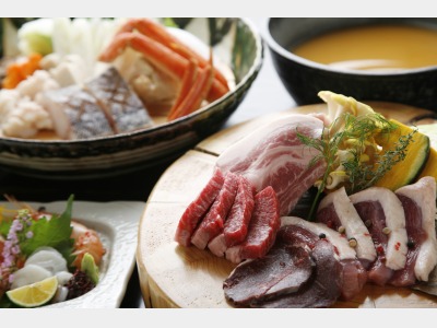 レストラン【ヌプリ】夕食蝦夷鍋＆狩人焼コース：イメージ