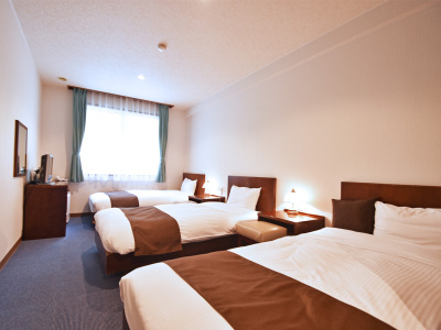 【トリプルルーム】清潔感と落ち着きのあるお部屋でリラックス